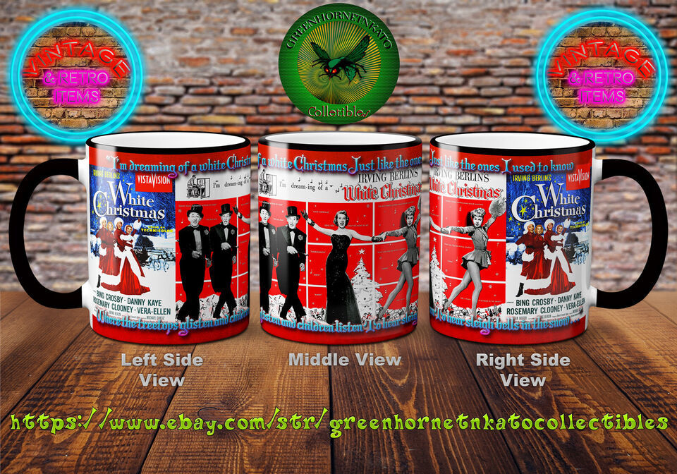 WHITE CHRISTMAS 1954 Movie 11 oz Custom Beverage Coffee Mug 21 Color Choices v2