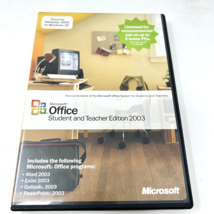 Microsoft Office Student And Teacher Edition 2003 with Product Key For W... - $7.59
