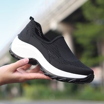 Height Increasing Women Shoes 2019 Summer Slip-on Wees Sneakers Woman Female Bre - £29.04 GBP