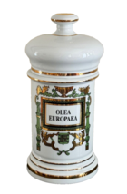 Large 12&quot; Tall Olea Europea Ceramic Apothecary Jar  Pamplona, Spain - $246.51