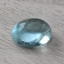 Untreated, Unheated, Aquamarine, Large, Oval, Cabochon, 5.45 Cts, Aquamarine, Br - £116.72 GBP