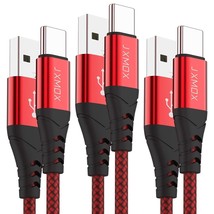 Usb C Cable 3A Fast Charging, (3-Pack 3Ft) Usb A To Usb Type C Charger Braided C - £8.66 GBP