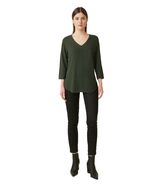 Women Top St. John&#39;s Bay Women 3/4 Sleeve Tee Size M Hunter Green - $290.45 MXN