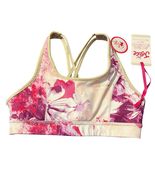 Justice Reversible Floral &amp; Glitter Sports Bra M - €12,34 EUR