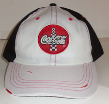 New! Coca-Cola Refresh Recycle Re-use Distressed Black &amp; White Baseball Hat - £18.30 GBP