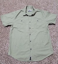 Magellan Summerville Men&#39;s Classic Fit Short Sleeve Green Size M Button Up Shirt - £7.84 GBP