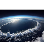 Alien Water World Strange Cloud Formations from Space Planet Poster Art ... - $26.99