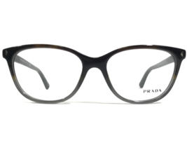 Prada Eyeglasses Frames VPR 14R TKT-1O1 Brown Gray Round Cat Eye 52-16-140 - £88.57 GBP
