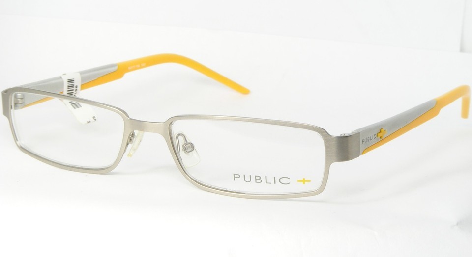 PUBLIC + PB05033 C01 Silber Brille Metall Rahmen 52-17-135mm - $65.68