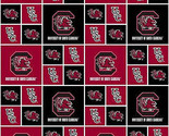 Cotton University of South Carolina Gamecocks College Fabric Print D663.15 - £11.76 GBP
