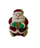 Fitz And Floyd Essentials Santa Candy Jar Handcrafted Christmas Cookie J... - £19.70 GBP