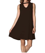 Velucci Swing Dress for Women - Tunic Sleeveless Tank Summer Dresses (Bl... - $23.75