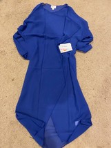 LuLaRoe Small S Shirley New w/ Tags Solid Blue New With Tags Cover Up - £13.91 GBP