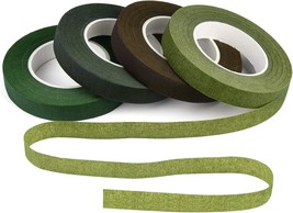 KUUQA 4 Rolls 1/2&quot; Wide Floral Tapes for Bouquet Stem Wrapping and Floral  - $338.54 MXN