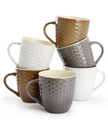 Elama Honeycomb 6-Piece 15 oz. Mug Set, Assorted Colors - €57,89 EUR
