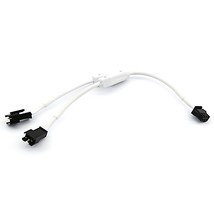 3 Pin Snap Splitter 1-2 Connector Female/Male Y Cable Cord LED RGB Strip Light - £6.35 GBP