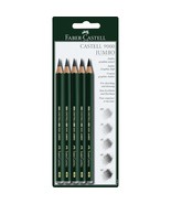 Faber-Castell 5 Piece Quality Castell 9000 Jumbo Graphite Pencils Bliste... - £18.52 GBP