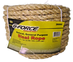 Cat Scratchpost Replacement Natural Sisal Fiber Rope 3/8&quot; x 100&#39; 94lb Lo... - $17.42 CAD