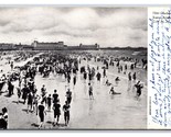 Bathing at Beach Scene Atlantic City New Jersey NJ 1908 UDB Postcard P25 - $3.91