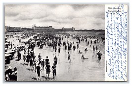 Bathing at Beach Scene Atlantic City New Jersey NJ 1908 UDB Postcard P25 - £3.06 GBP