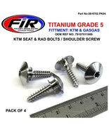 titanium seat + radiator rad bolt kit pack 4 KTM 2019 350 SX-F EUROPE - $38.65