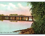Bridge to East Side Park Paterson NJ New Jersey UNP DB Postcard V11 - £6.19 GBP