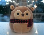 Squishmallow 5” Darla Reindeer W/ Scarf Christmas 2021 NWT Squishmallows... - £10.07 GBP