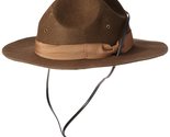 Jacobson Hat Company Men&#39;s Wool Felt Mountie, Brown, Adult Large - £33.56 GBP