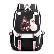 Game Genshin Impact Hu Tao Schoolbag Student Genshin Impact  Xiao Backpack Teens - £41.93 GBP