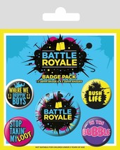 GAMER Battle Royale Badge Pack of 5 Safety Pin Backed Badges - £5.89 GBP
