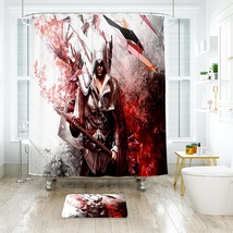 Assassin’s Creed 07 Shower Curtain Bath Mat Bathroom Waterproof Decorative - £18.08 GBP+