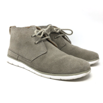 UGG Freamon Chukka Boots Men’s Size 9 Australia Suede Leather Gray/Beige Ankle - £27.07 GBP