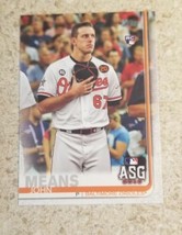 2019 Topps Update John Means Rookie Rc #US223 Baltimore Orioles Free Shipping - £1.58 GBP