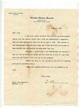 1926 Senator George H Moses Letters Winfield Scott Major John Demerritt - $156.42