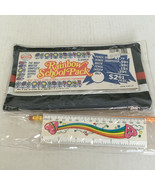 vintage rainbow school pack pencil case ruler sharpener movie photo prop  - $19.75