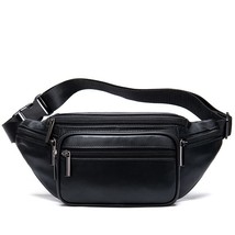 sheep leather men&#39;s waist pack fanny pack belt bag men Leather belt waist bags m - £367.13 GBP