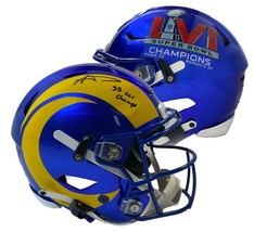 Aaron Donald Autographed &quot;Sb Lvi Champs&quot; Rams Speed Flex Helmet Fanatics - £1,123.87 GBP