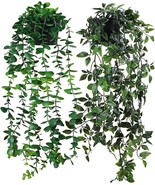 Fake Hanging Plants 2 Pack Fake Plants Artificial Hanging Plants Faux Pl... - £30.65 GBP