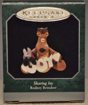 Hallmark - Sharing Joy - Rodney Reindeer - Miniature Keepsake Ornament - $11.56