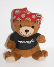 Harley Davidson Teddy Bear 6&quot; Roamer Beanbag Plush Biker Bandana Soft To... - $219.24 MXN