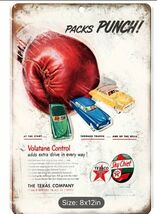 Texaco Rectangular Gas Gasoline Oil  Aluminum Retro Remake Sign Station ... - $34.84 CAD