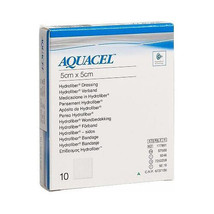Aquacel Hydrofiber Dressing 5cm x 5cm x10 (Ulcers, Post-Op, Burns, Lacer... - £17.72 GBP