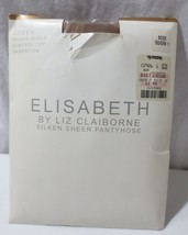 Elisabeth Lix Claiborne Silken Sheer Beige pantyhose  2 Pr  Size Queen 1 - £15.71 GBP
