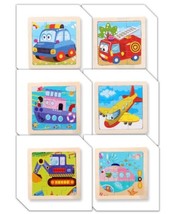 Puzzle Toddler 9 Piece Wooden Toy Kids Aged 2 and Up Choice 6 Themes or ... - $9.69+