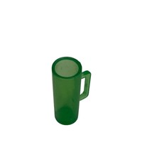 Monster High Barbie Doll Tall Green Handle Glass Beer Drink Cup - $7.73