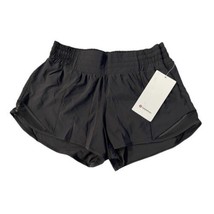 Lululemon Hotty Hot HR Short 4&quot; *Lined In Black Size 16 NWT - £54.03 GBP