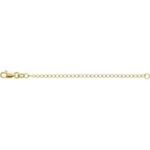 10K Yellow Gold 1.8 mm Curb 3" Chain Extender - $154.91 CAD