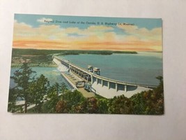 Vintage Postcard Unposted Linen Bagnell Dam &amp; Lake Of The Ozarks HWY No 54 MO #2 - £1.86 GBP