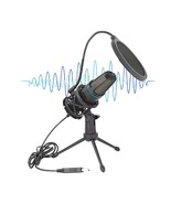 USB Condenser Microphone RGB Recording Mic Streaming Video Games Podcast... - $33.00 CAD