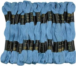 Anchor Thread Stranded Cotton Skiens Embroidery Hand LiteBlue A 8m 25 Pcs - £8.72 GBP